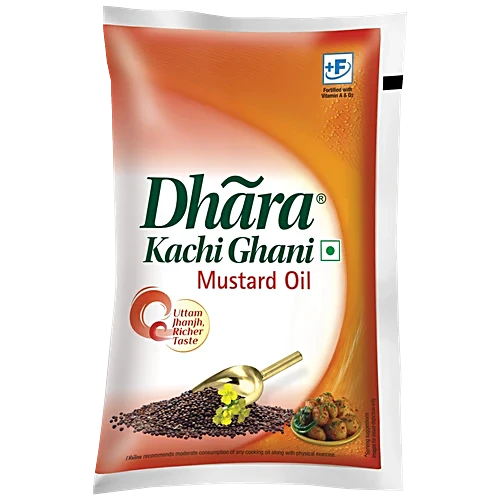 DHARA Kachi Ghani Mustard Oil Pouch