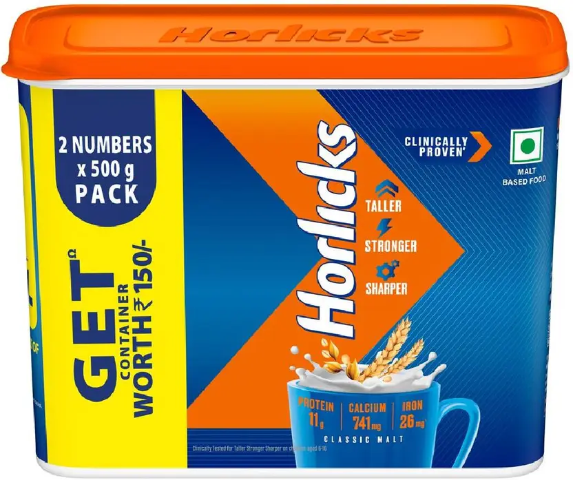 Horlicks Nutrition Drink Plastic Container